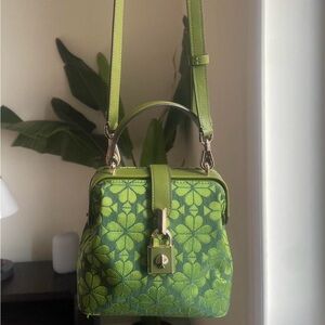 Kate Spade Green Floral Crossbody Bag